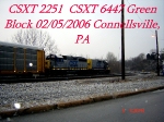 CSXT 2251  Road Slug  CSXT 6447  GP40-2    02/05/2006