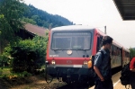 Deutsche Bahn VT628-928 928-276-5 im der DB Bahnhof Schiltach. RegionalBahn Treinen nach Wolfach und Hausach. Deutsche Bahn VT628-928 928-276-5 with Local Train to Wolfach and Hausach in the DB Station