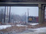 CSX 6921 works in Memphis Jct Yard in snow 1/28/09