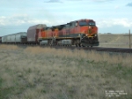 BNSF 997 heading westbound into town