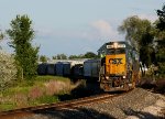 CSX 8664 rounds the curve at East Paris with Q335-03