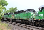 BNSF 8076 and HLCX 7003