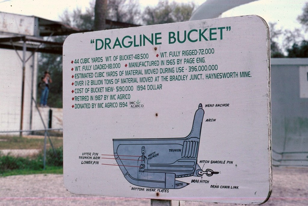 Dragline bucket specs