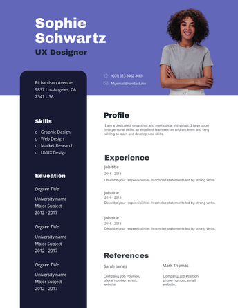 Resume CV - UX Designer