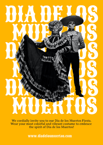 Dia de los Muertos - US Invitation