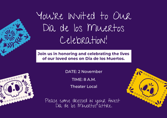 Dia de Muetos - A5 Invitation