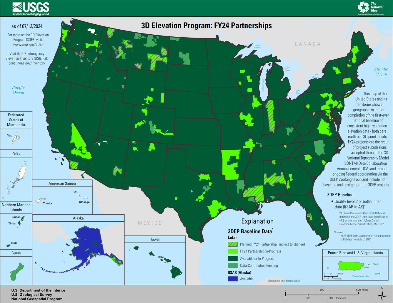 3D Elevation Program FY24 Partnerships