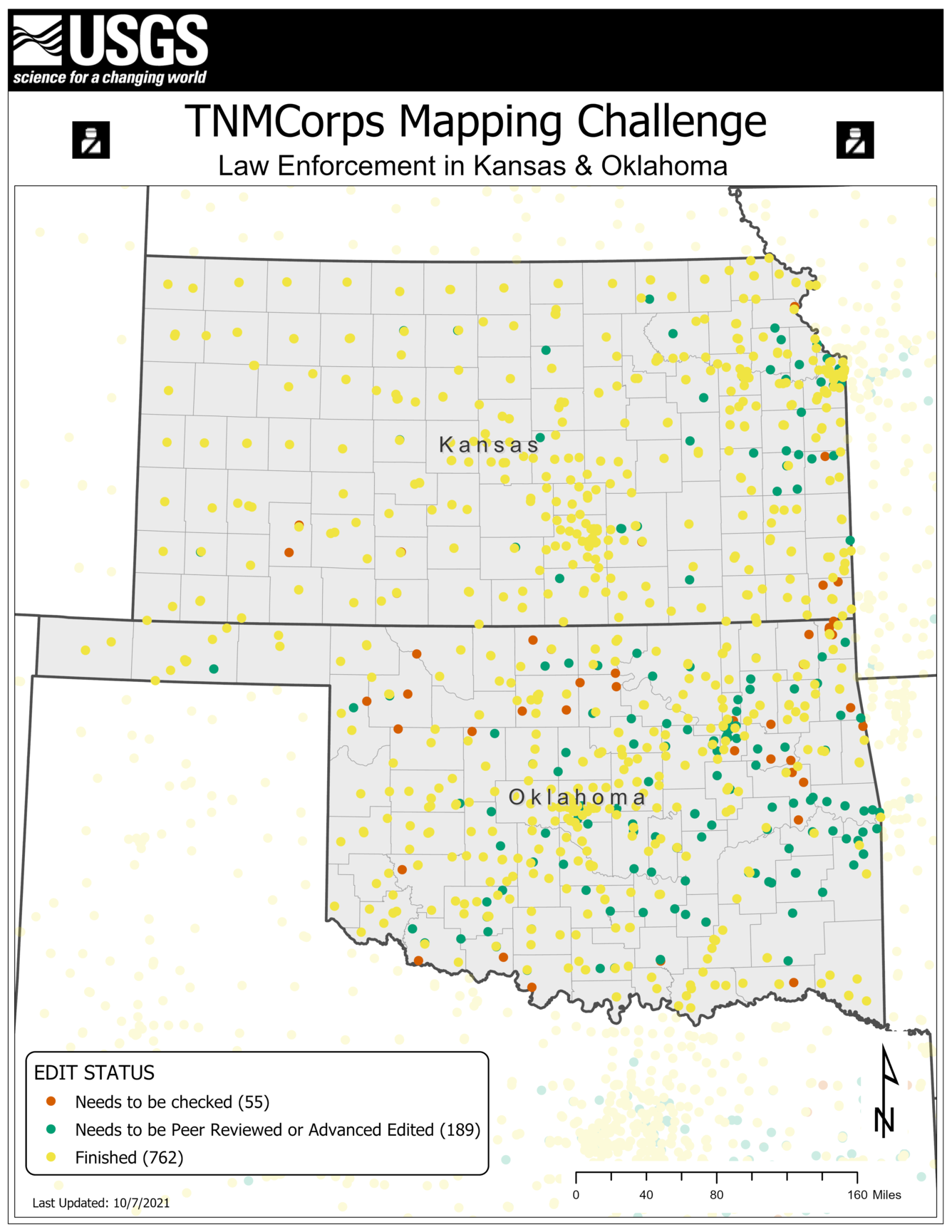 TNMCorps Mapping Challenge: Law Enforcement in KS & OK