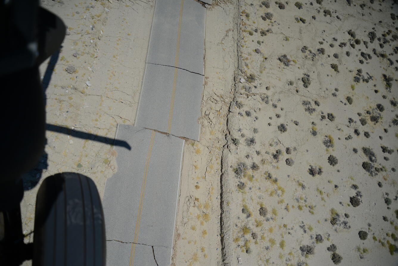 Road Damage from the Ridgecrest, CA Earthquake