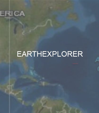 A screenshot of EarthExplorer image with "EarthExplorer" text overlain.