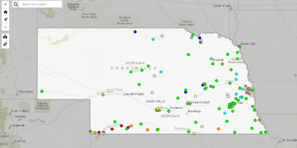 Nebraska Water Dashboard screenshot 