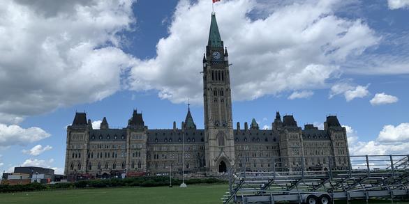 Front of the Parliament in Ottawa, Canada