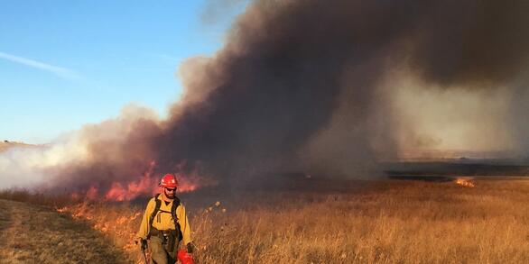 Fire management at Agate Fossil Beds National Monument, Nebraska.