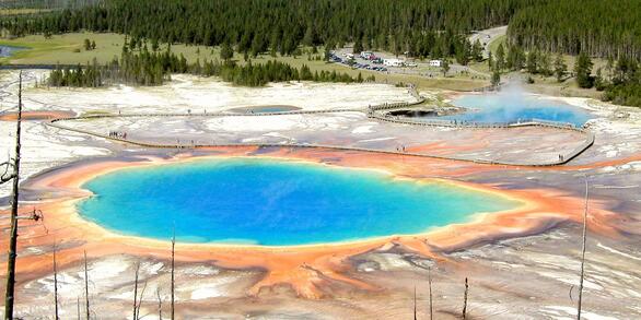 Grand Prismatic Spring in Yellowstone National Park