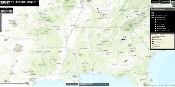 USGS Flood Inundation Mapper