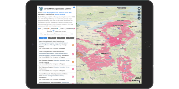 Earth MRI Acquisitions Viewer