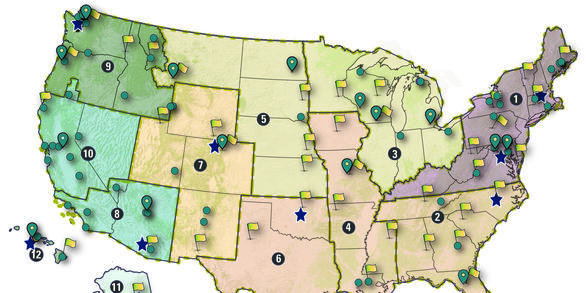 Ecosystems Mission Area Locations