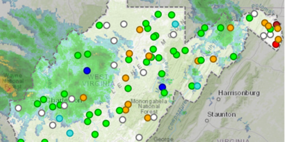 West Virginia current water condition