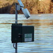 Flooded streamgage