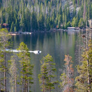 Image of a boat on Grand Lake, Colorado