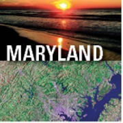 two landscapes with Maryland written across