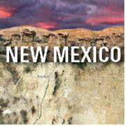 two landscapes with New Mexico written across