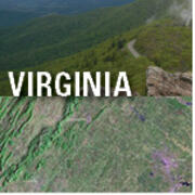 two landscapes with Virginia written across