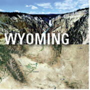 two landscapes with Wyoming in Landsat 