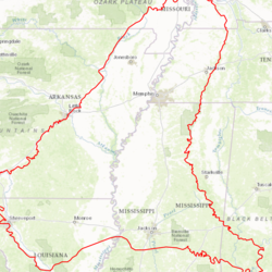 Mississippi Embayment Regional Aquifer Study - Map