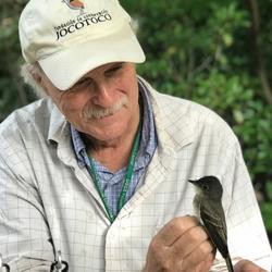 Danny Bystrak holding bird