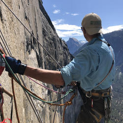 View of Half Dome from approximately 2,000’ up El Capitan (Mescalito)