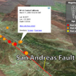 Image for real-time earthquake data