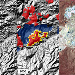 Top Ranked Topographic Change Polygon Largest Relief Change for a Fill