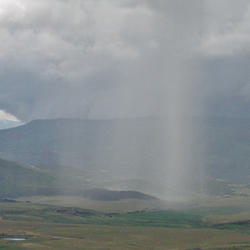 A rainstorm in the Colorado mountains