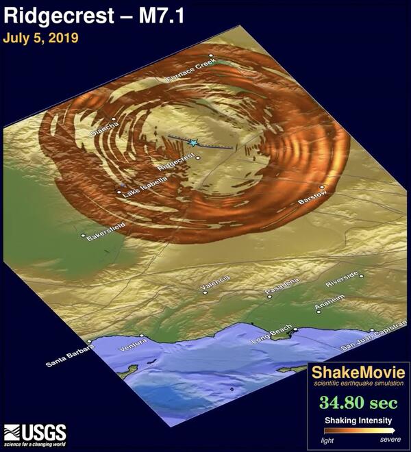 screen capture of M7.1 Ridgecrest video (zoomed out)