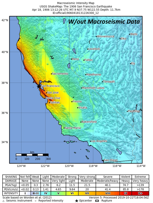 ShakeMap of 1906 San Francisco Earthquake