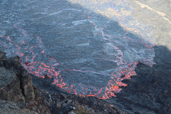 lava inside Kīlauea crater