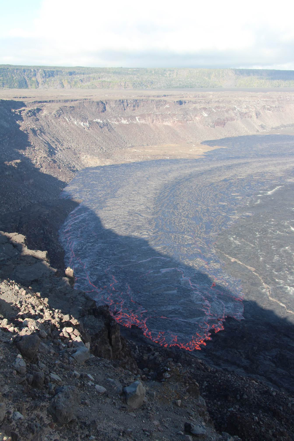 lava inside Kīlauea crater