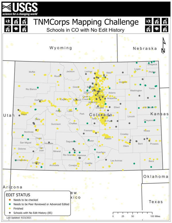 TNMCorps Mapping Challenge: Schools in CO