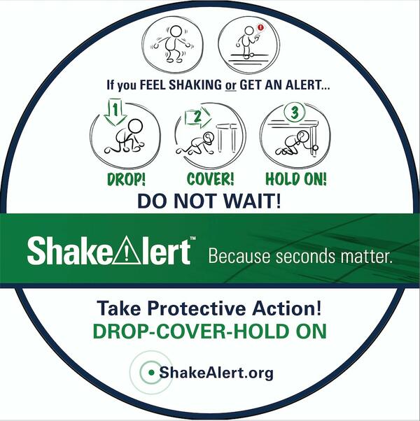 ShakeAlert badge