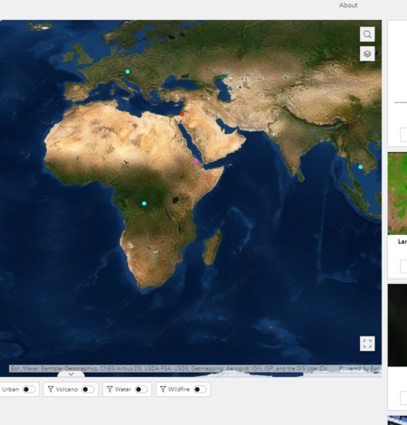 Image of How Do You Landsat map interface