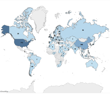 Map of Earth Observing Satellites 