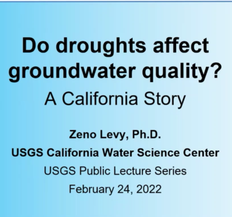 Do droughts affect groundwater quality?