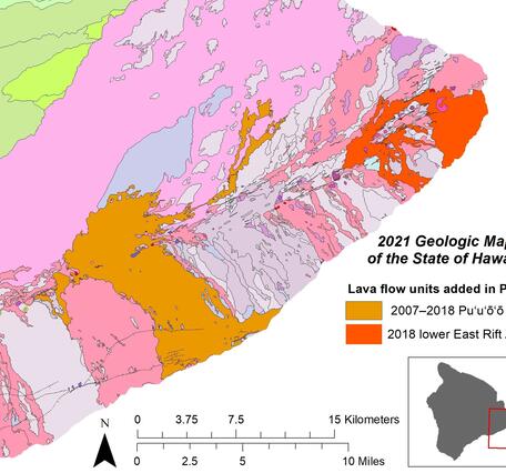 Color geologic map