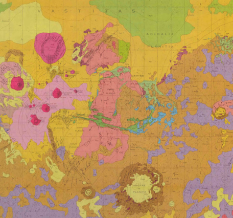 Portion of USGS IMAP 1083: Geologic Map of Mars