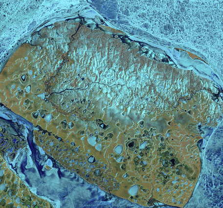 Landsat 8 Image of Ayon Island