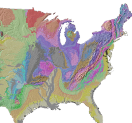 National geologic map of the U.S.