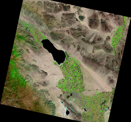 Landsat 8 image of the Salton Sea 2023