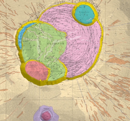 USGS SIM 3470: Geologic Map of Olympus Mons Caldera, Mars