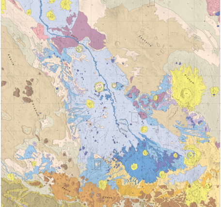 USGS SIM 3480: Geologic Map of the Aeolis Dorsa Region, Mars